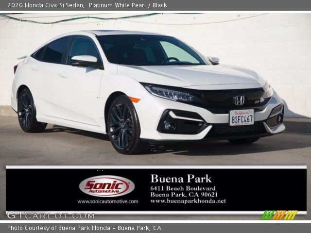 2020 Honda Civic Si Sedan in Platinum White Pearl