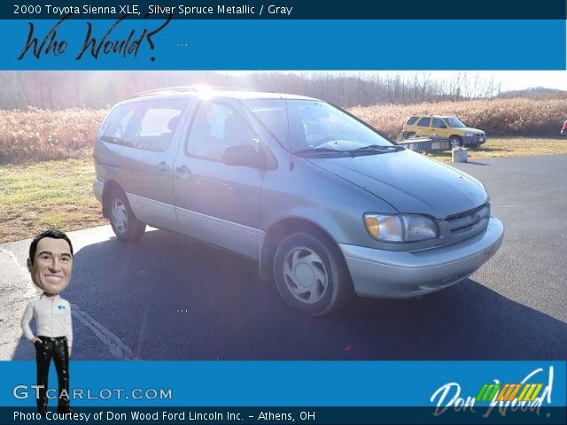 2000 Toyota Sienna XLE in Silver Spruce Metallic