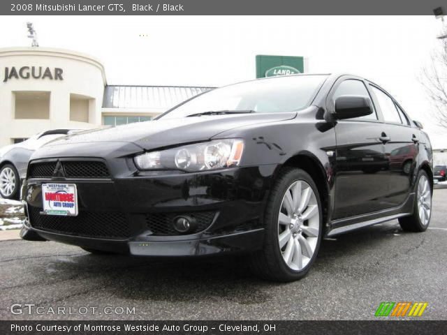 2008 Mitsubishi Lancer GTS in Black