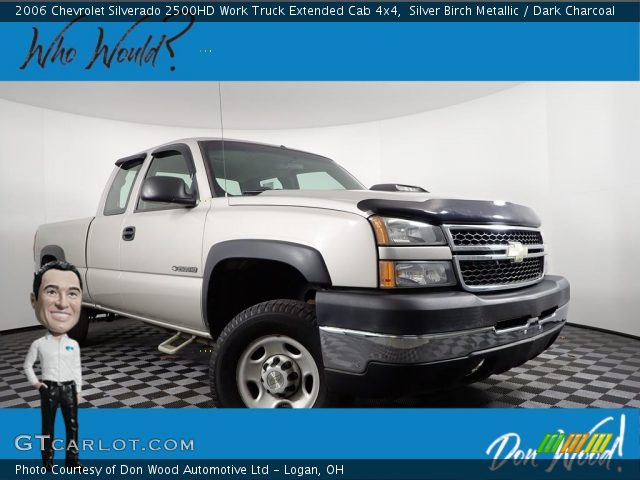 2006 Chevrolet Silverado 2500HD Work Truck Extended Cab 4x4 in Silver Birch Metallic