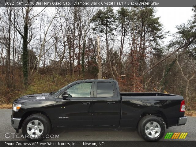 2022 Ram 1500 Big Horn Quad Cab in Diamond Black Crystal Pearl