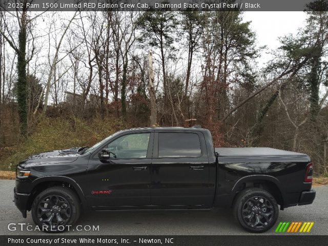 2022 Ram 1500 Limited RED Edition Crew Cab in Diamond Black Crystal Pearl