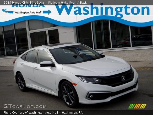 2019 Honda Civic EX-L Sedan in Platinum White Pearl