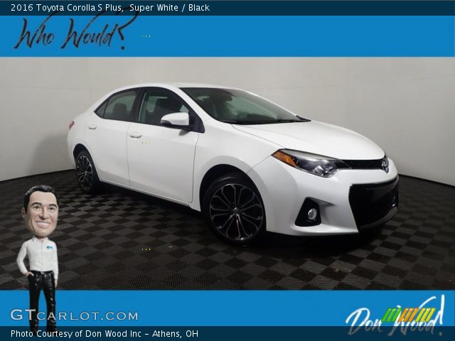 2016 Toyota Corolla S Plus in Super White