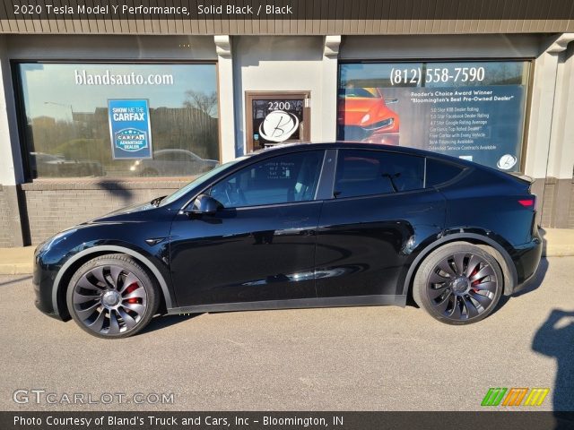 2020 Tesla Model Y Performance in Solid Black