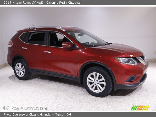 2015 Nissan Rogue SV AWD in Cayenne Red