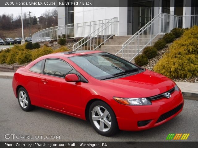 2008 Honda Civic EX Coupe in Rallye Red