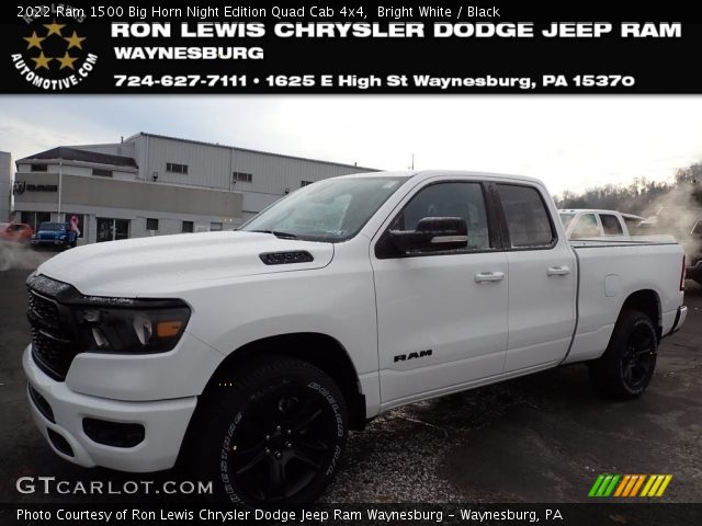 2022 Ram 1500 Big Horn Night Edition Quad Cab 4x4 in Bright White