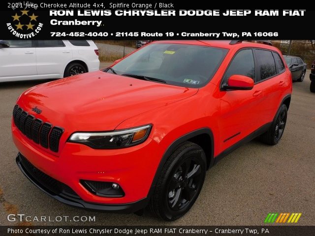 2021 Jeep Cherokee Altitude 4x4 in Spitfire Orange