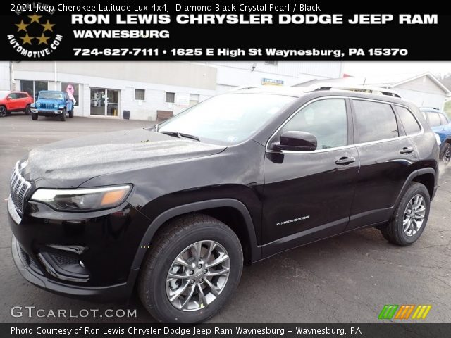 2021 Jeep Cherokee Latitude Lux 4x4 in Diamond Black Crystal Pearl