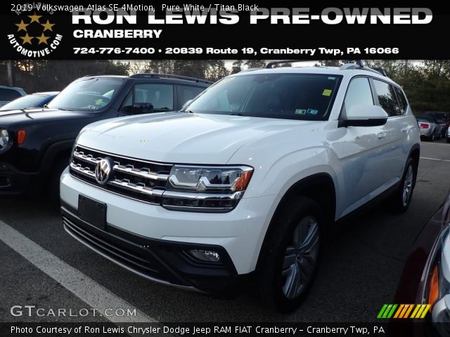 2019 Volkswagen Atlas SE 4Motion in Pure White
