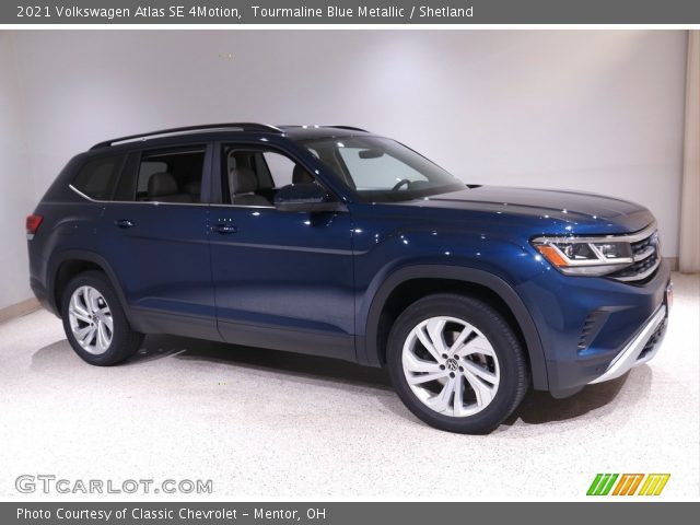 2021 Volkswagen Atlas SE 4Motion in Tourmaline Blue Metallic