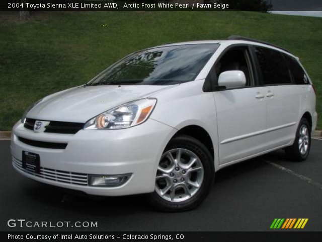 2004 Toyota Sienna XLE Limited AWD in Arctic Frost White Pearl