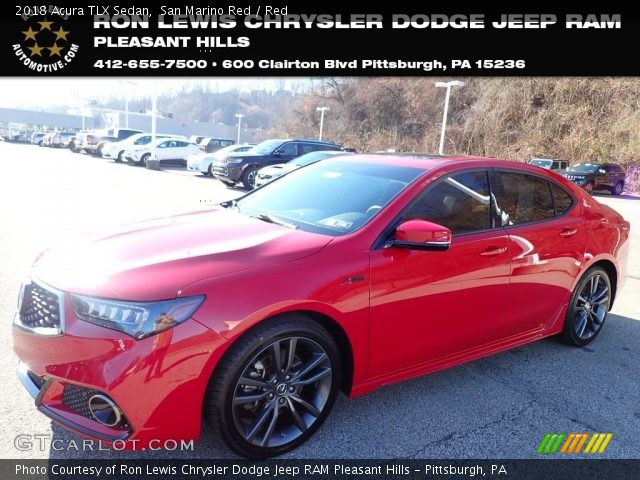 2018 Acura TLX Sedan in San Marino Red