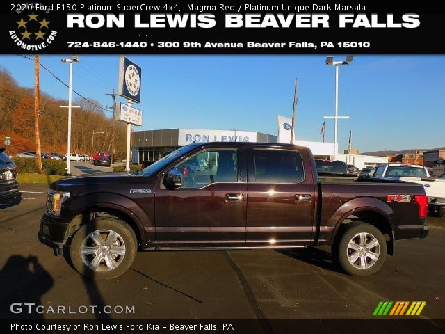 2020 Ford F150 Platinum SuperCrew 4x4 in Magma Red