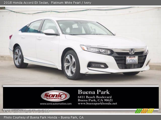 2018 Honda Accord EX Sedan in Platinum White Pearl