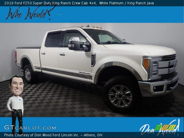 2019 Ford F250 Super Duty King Ranch Crew Cab 4x4 in White Platinum