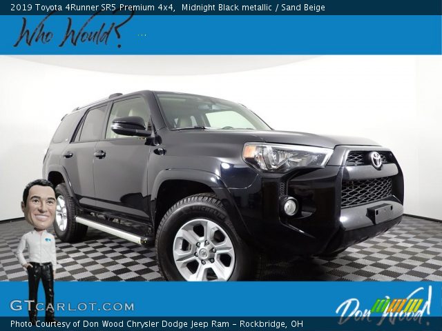 2019 Toyota 4Runner SR5 Premium 4x4 in Midnight Black metallic