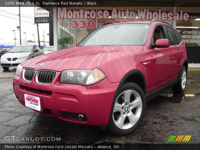 2006 BMW X3 3.0i in Flamenco Red Metallic