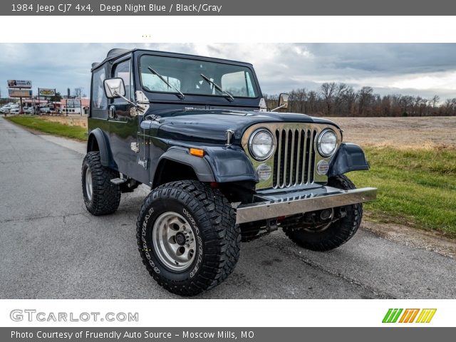 1984 Jeep CJ7 4x4 in Deep Night Blue