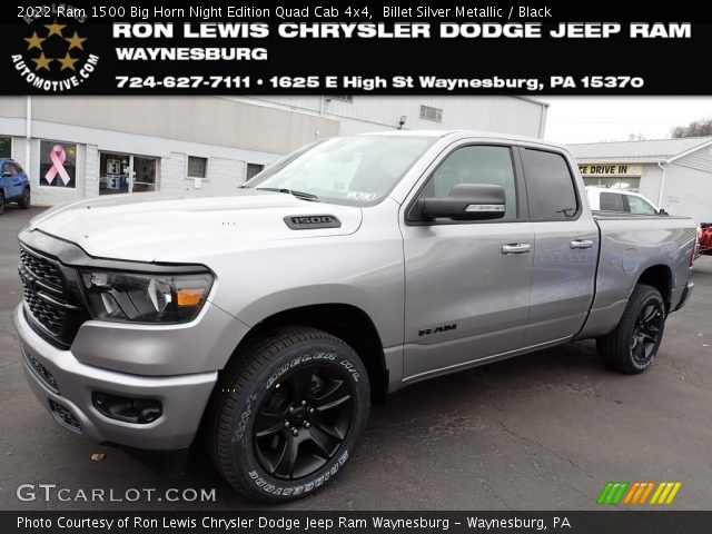 2022 Ram 1500 Big Horn Night Edition Quad Cab 4x4 in Billet Silver Metallic
