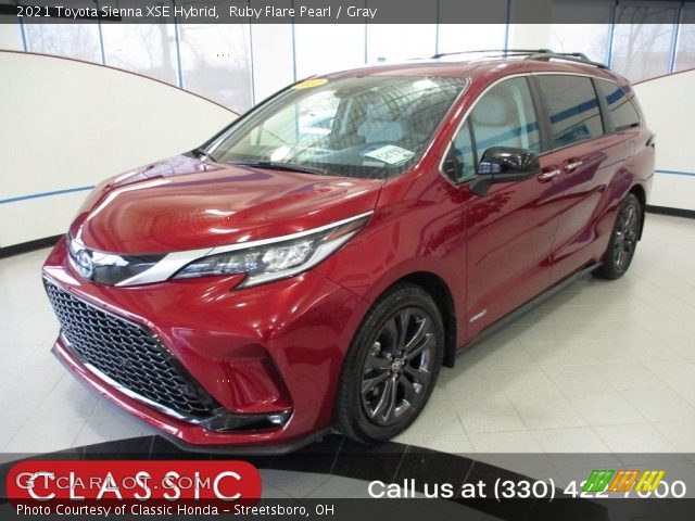 2021 Toyota Sienna XSE Hybrid in Ruby Flare Pearl