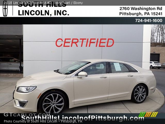 2018 Lincoln MKZ Premier AWD in Ivory Pearl
