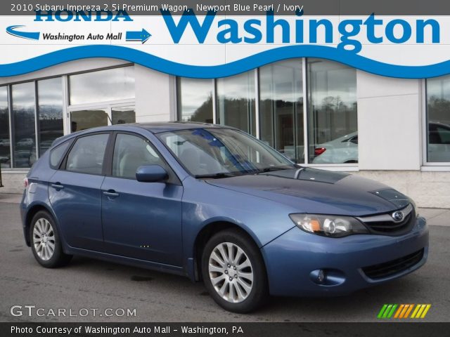 2010 Subaru Impreza 2.5i Premium Wagon in Newport Blue Pearl