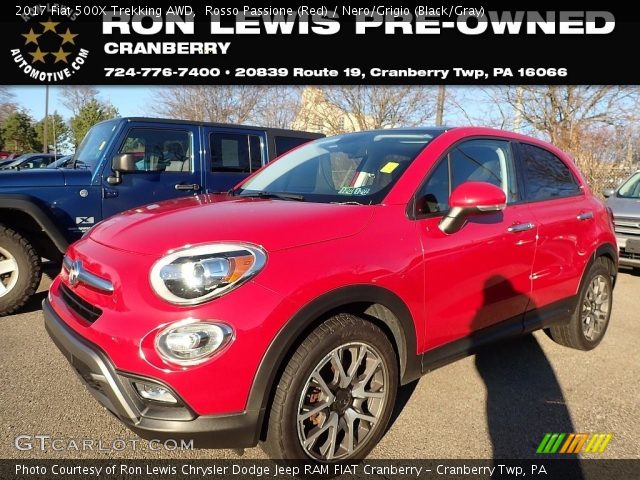 2017 Fiat 500X Trekking AWD in Rosso Passione (Red)