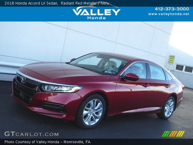 2018 Honda Accord LX Sedan in Radiant Red Metallic