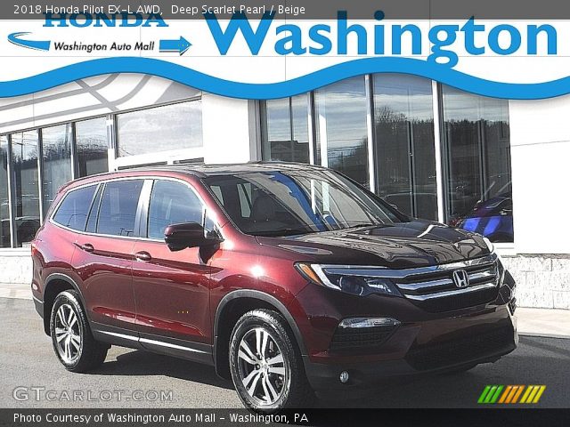 2018 Honda Pilot EX-L AWD in Deep Scarlet Pearl