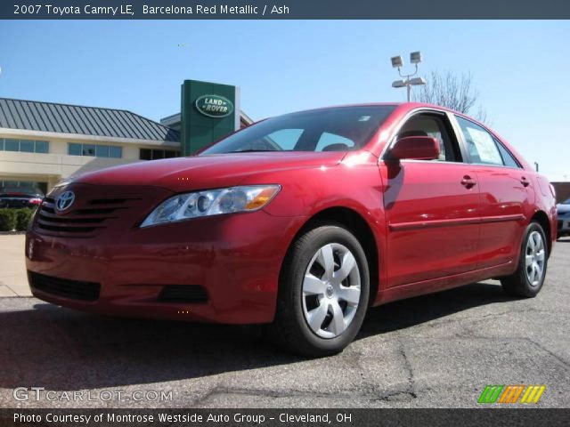 2007 Toyota Camry LE in Barcelona Red Metallic