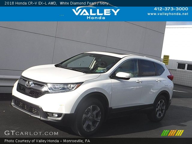 2018 Honda CR-V EX-L AWD in White Diamond Pearl