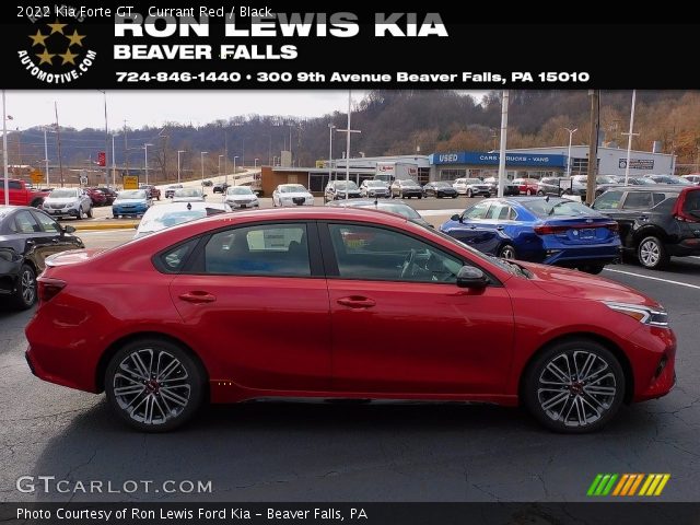 2022 Kia Forte GT in Currant Red