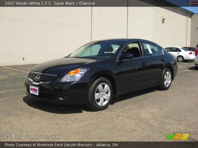 2007 Nissan Altima 2.5 S in Super Black