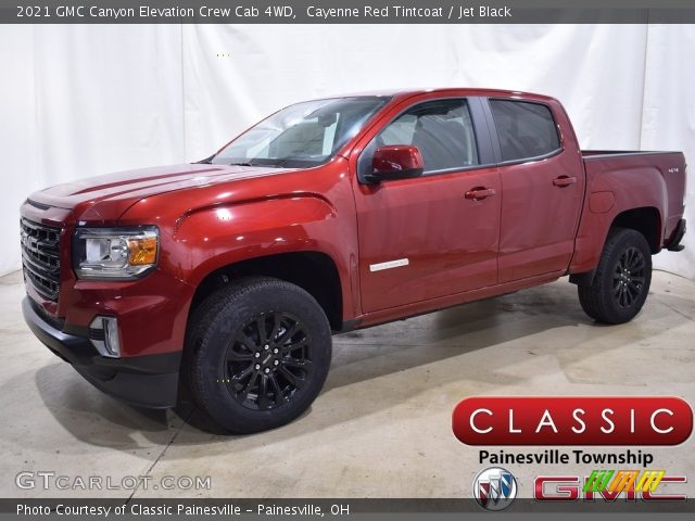 2021 GMC Canyon Elevation Crew Cab 4WD in Cayenne Red Tintcoat