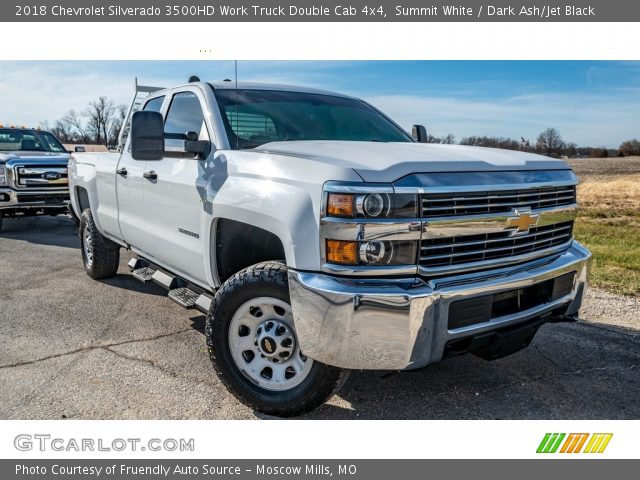 2018 Chevrolet Silverado 3500HD Work Truck Double Cab 4x4 in Summit White