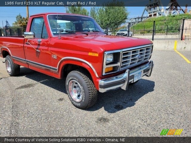 1986 Ford F150 XLT Regular Cab in Bright Red