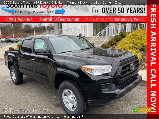 2022 Toyota Tacoma SR Double Cab 4x4 in Midnight Black Metallic