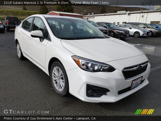 2018 Subaru Impreza 2.0i Premium 4-Door in Crystal White Pearl