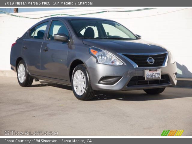 2019 Nissan Versa S Plus in Gun Metallic