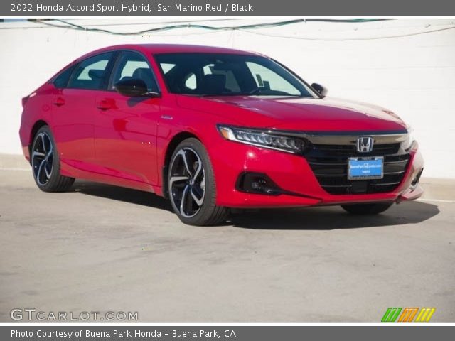 2022 Honda Accord Sport Hybrid in San Marino Red