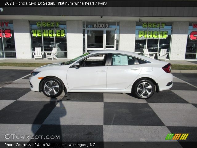 2021 Honda Civic LX Sedan in Platinum White Pearl