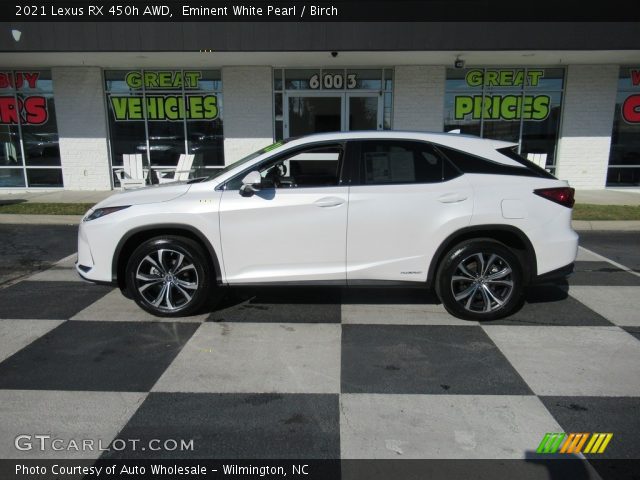 2021 Lexus RX 450h AWD in Eminent White Pearl