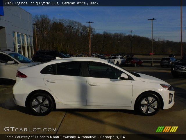 2022 Hyundai Ioniq Hybrid Blue in Ceramic White