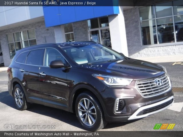 2017 Hyundai Santa Fe SE AWD in Java Espresso