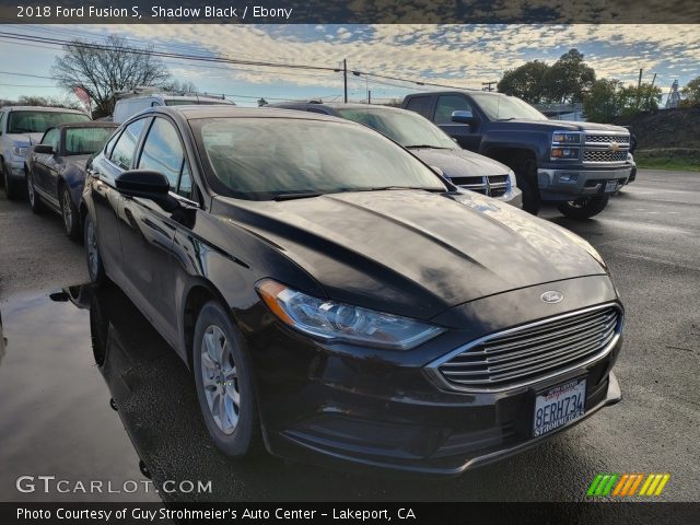 2018 Ford Fusion S in Shadow Black