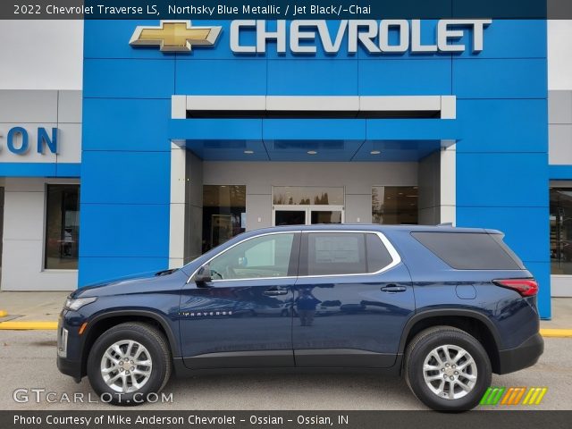 2022 Chevrolet Traverse LS in Northsky Blue Metallic