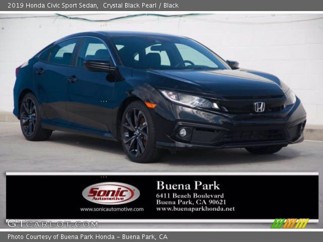 2019 Honda Civic Sport Sedan in Crystal Black Pearl