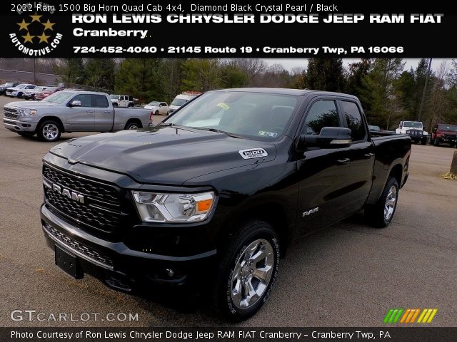2022 Ram 1500 Big Horn Quad Cab 4x4 in Diamond Black Crystal Pearl